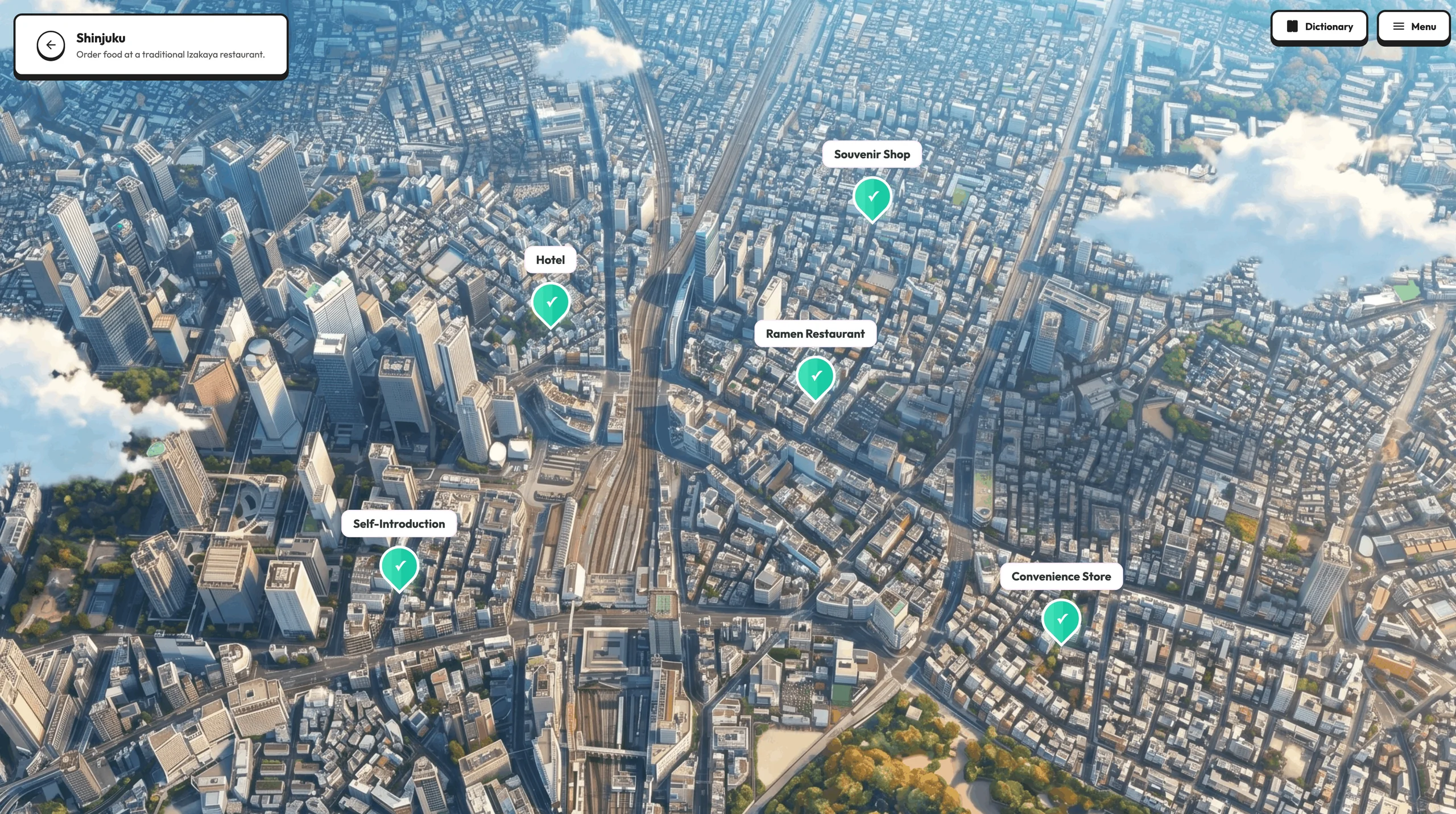 Aerial view of Tokyo, the setting of the NihonTale story mode